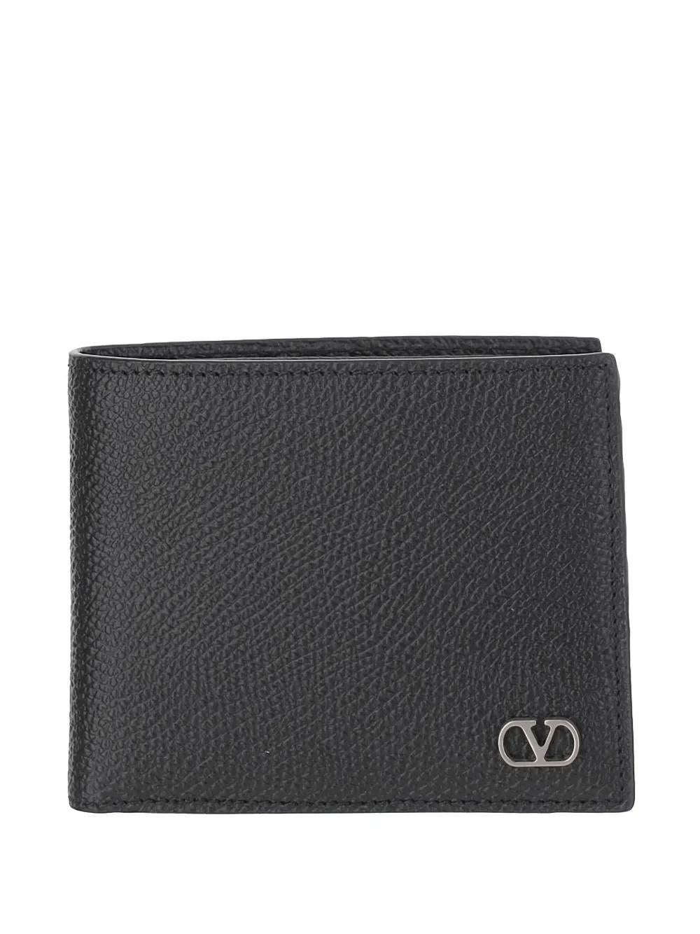 VALENTINO GARAVANI Mini Signature Grainy Calfskin Wallet