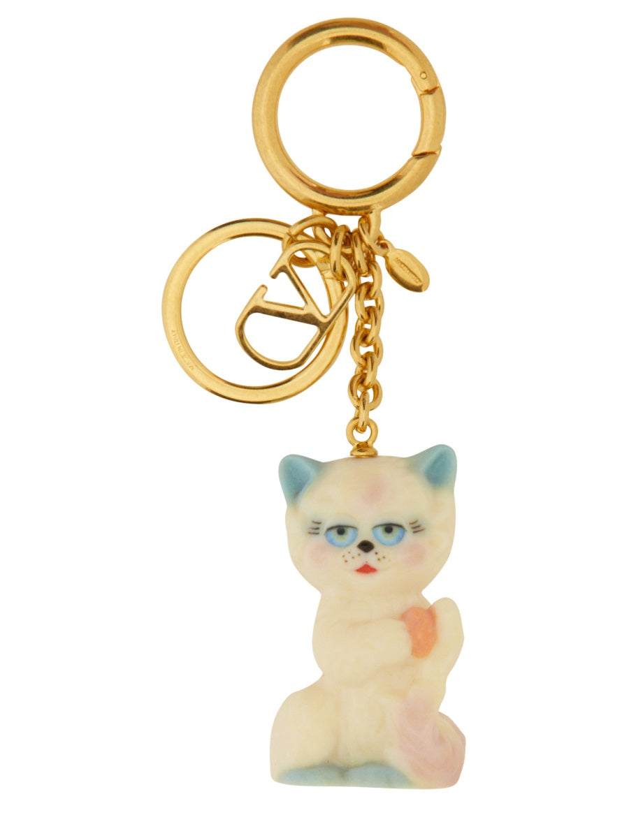 VALENTINO GARAVANI Le Chat Mini Keyring for Men