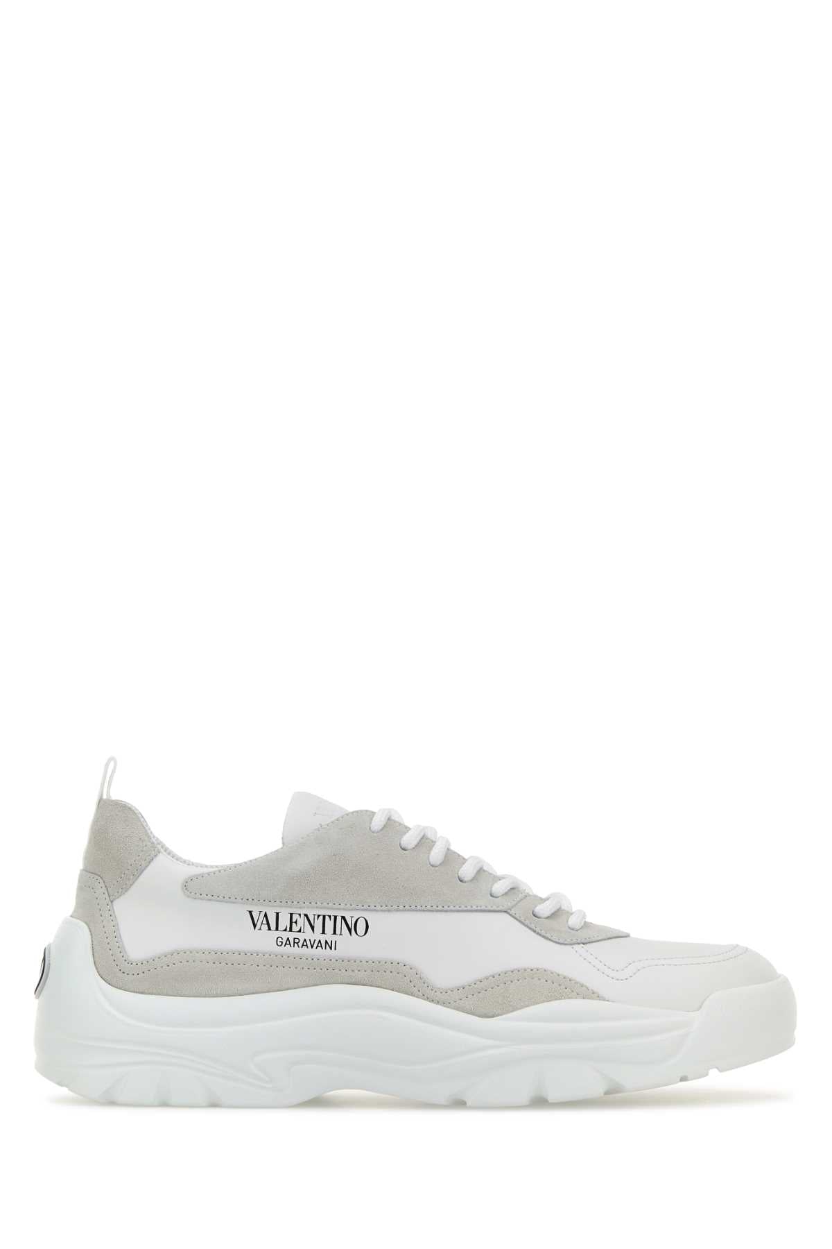 VALENTINO GARAVANI Premium Leather and Suede Gum Boy Sneakers for Men