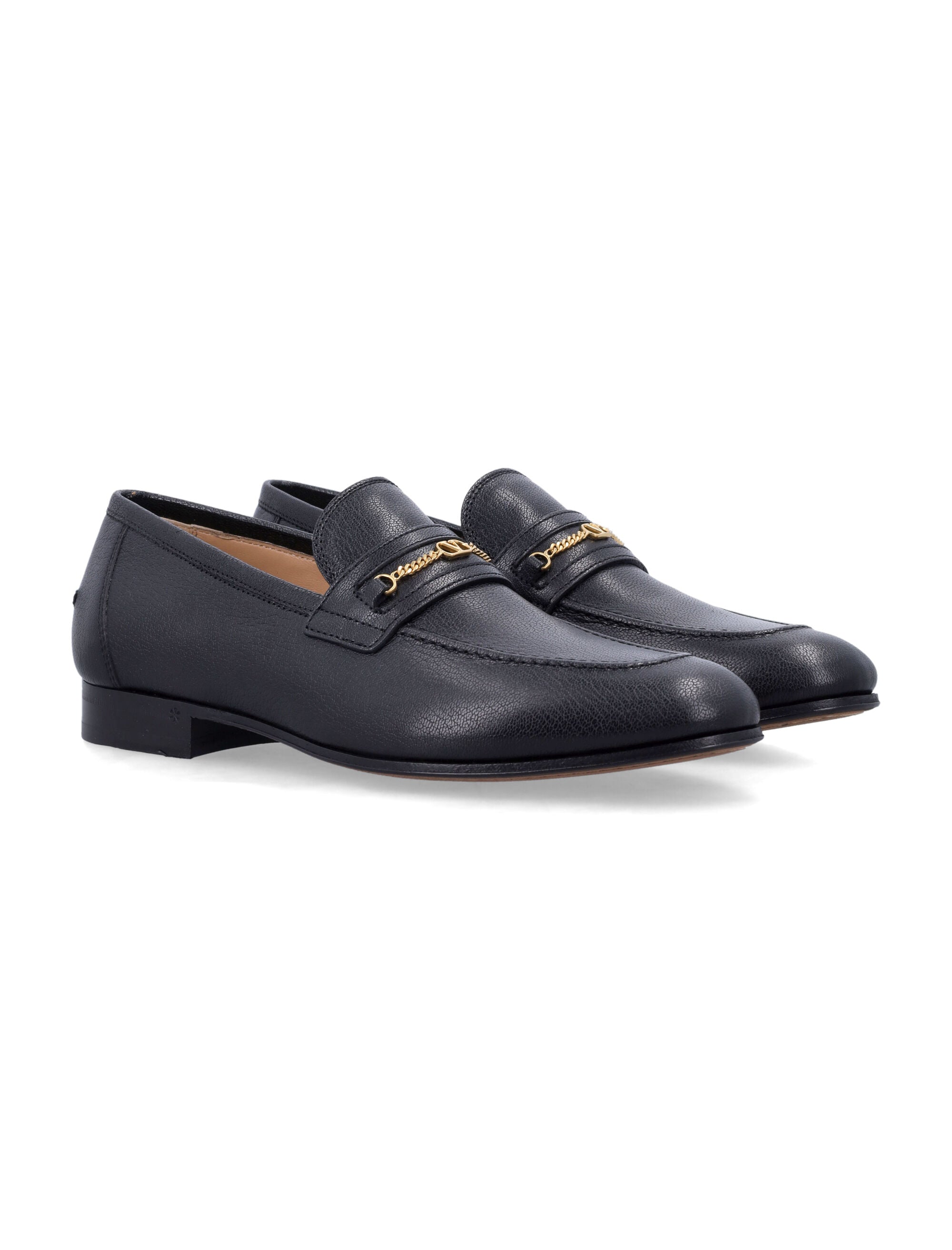 VALENTINO GARAVANI Signature Grained Leather Loafers for Men