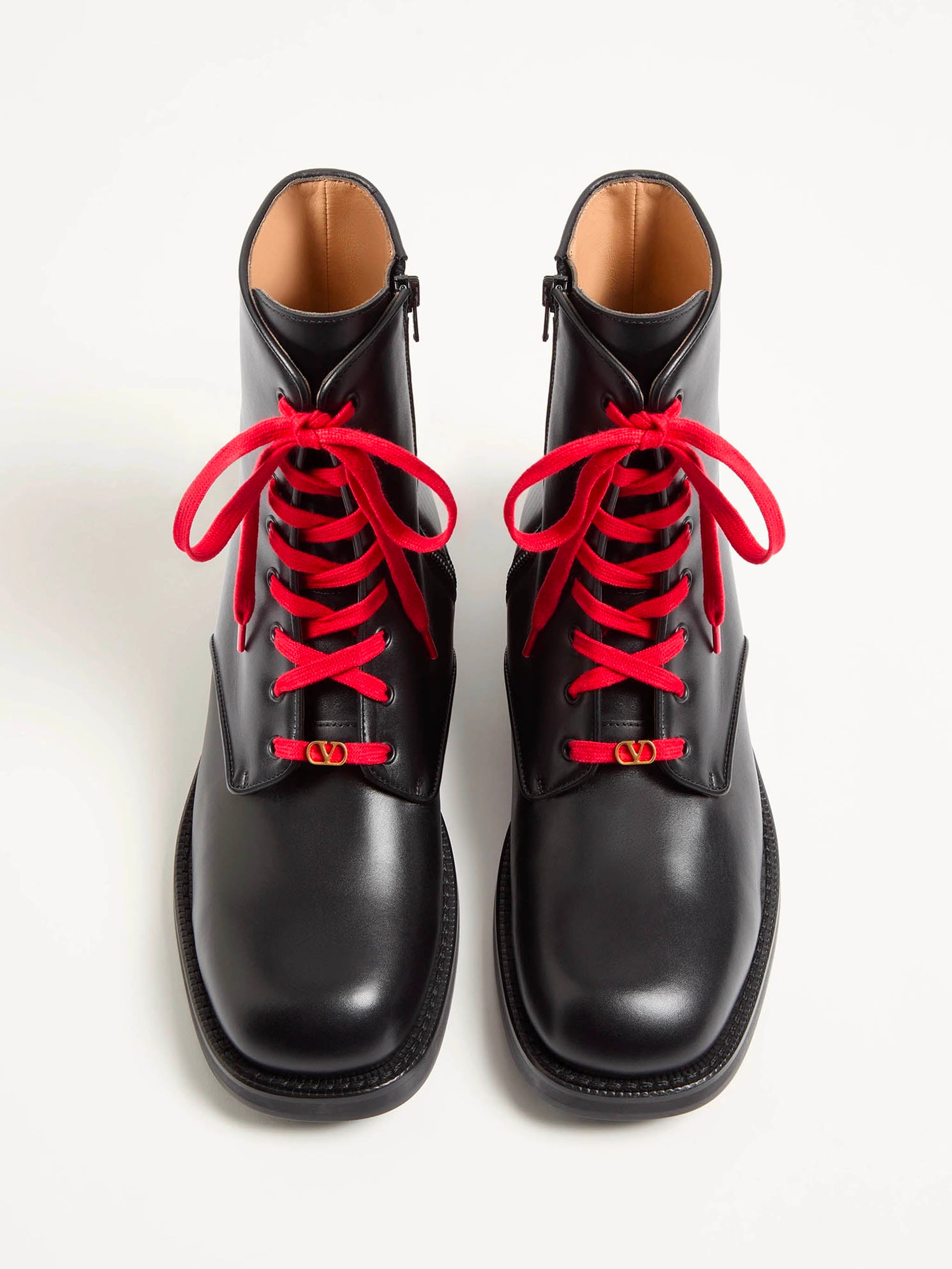 VALENTINO GARAVANI Premium Calfskin Ankle Boots for Men