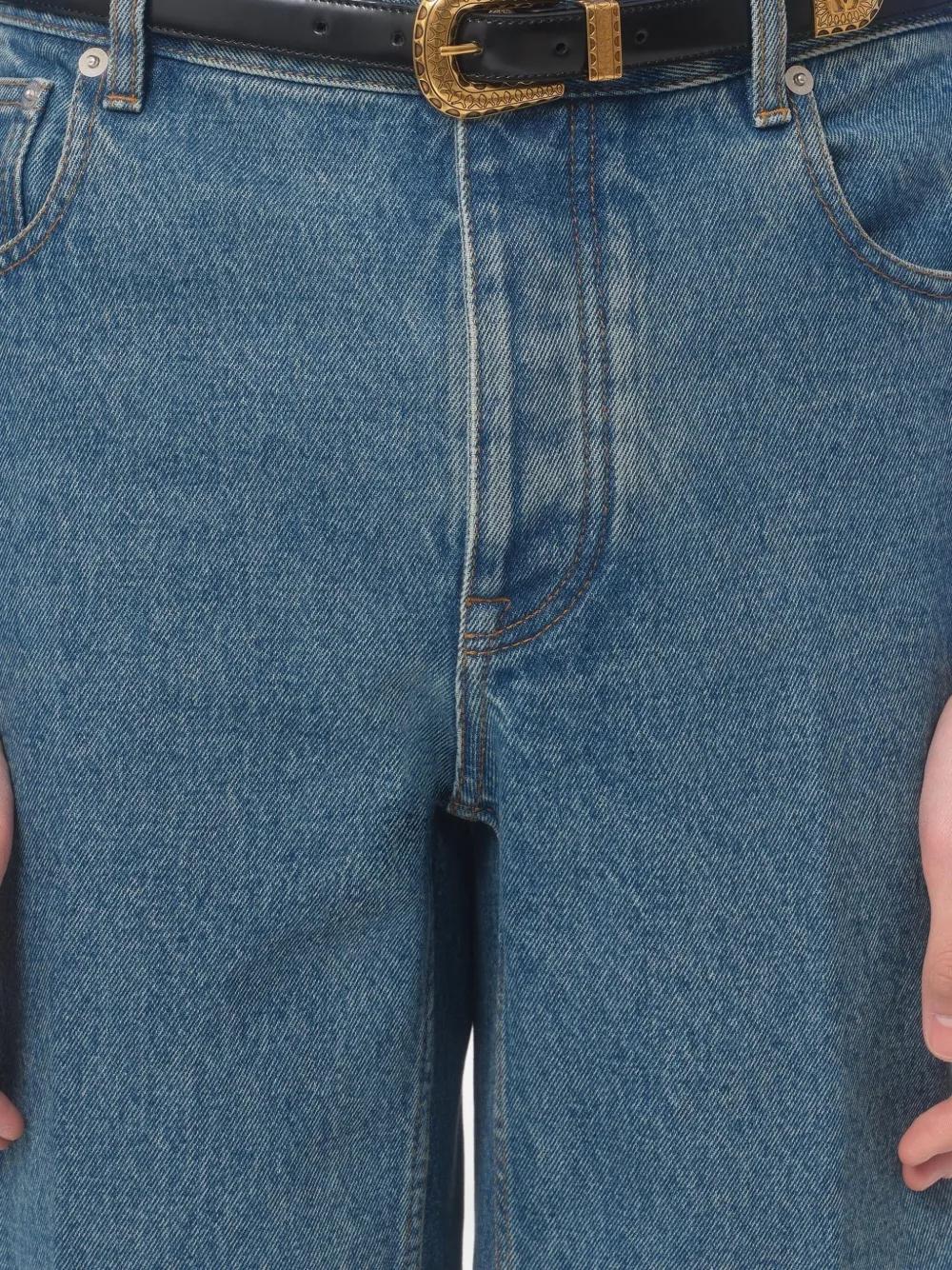 VALENTINO GARAVANI Leather Belt with Adjustable Buckle - 2 cm Height