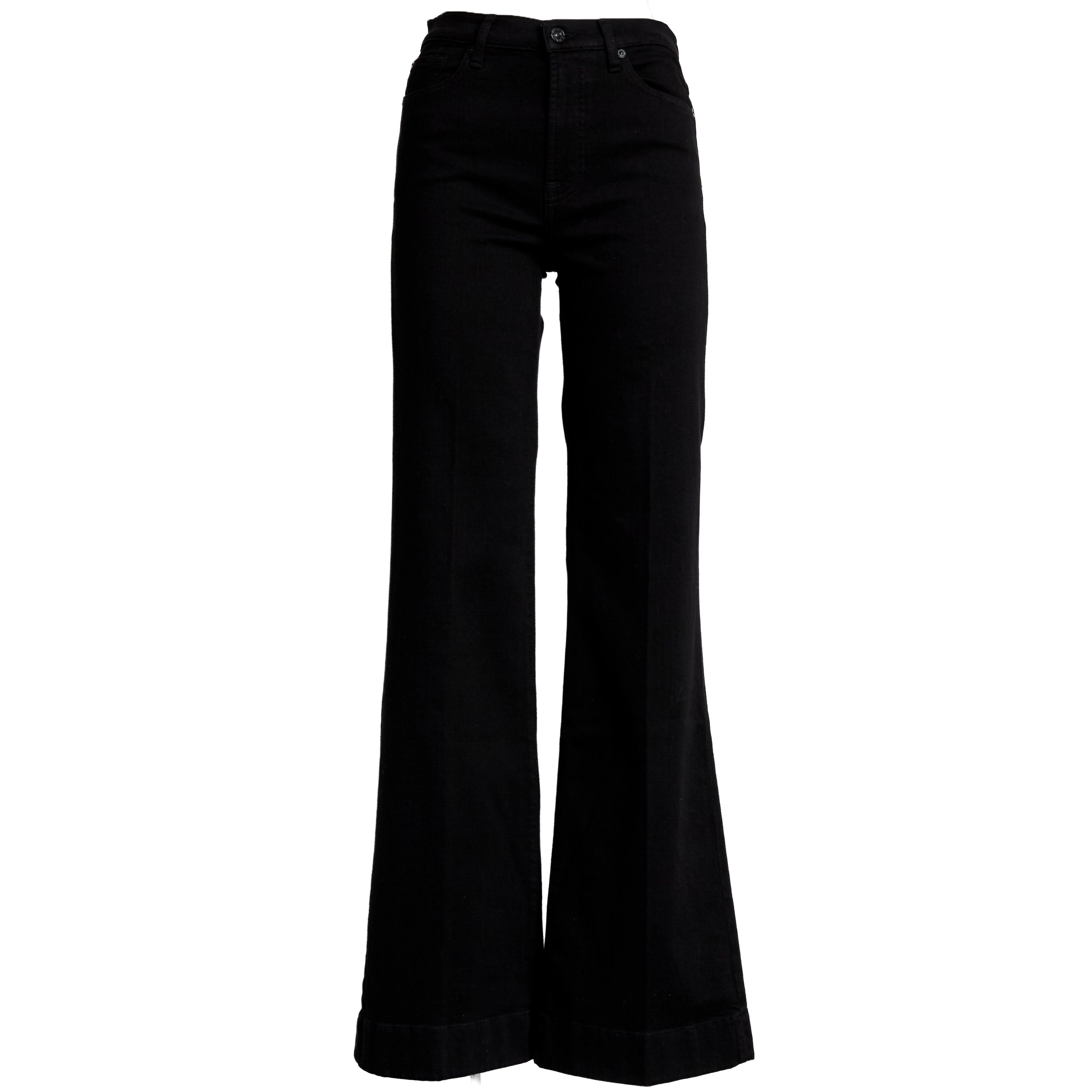 7 FOR ALL MANKIND High-Waisted Flare Jeans with Slim Illusion - 32" Inseam