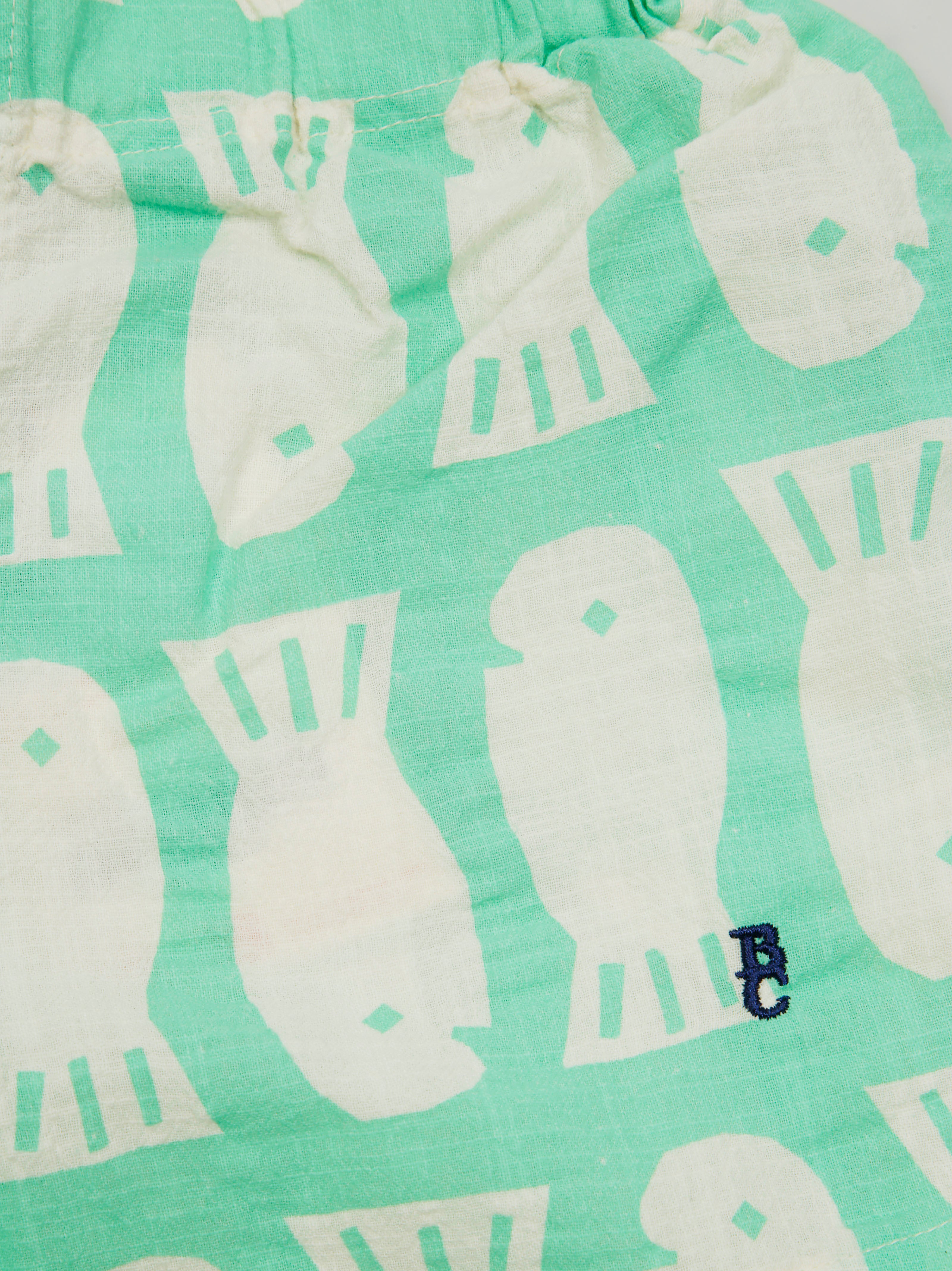 BOBO CHOSES Mini Fish Print Bermuda Shorts