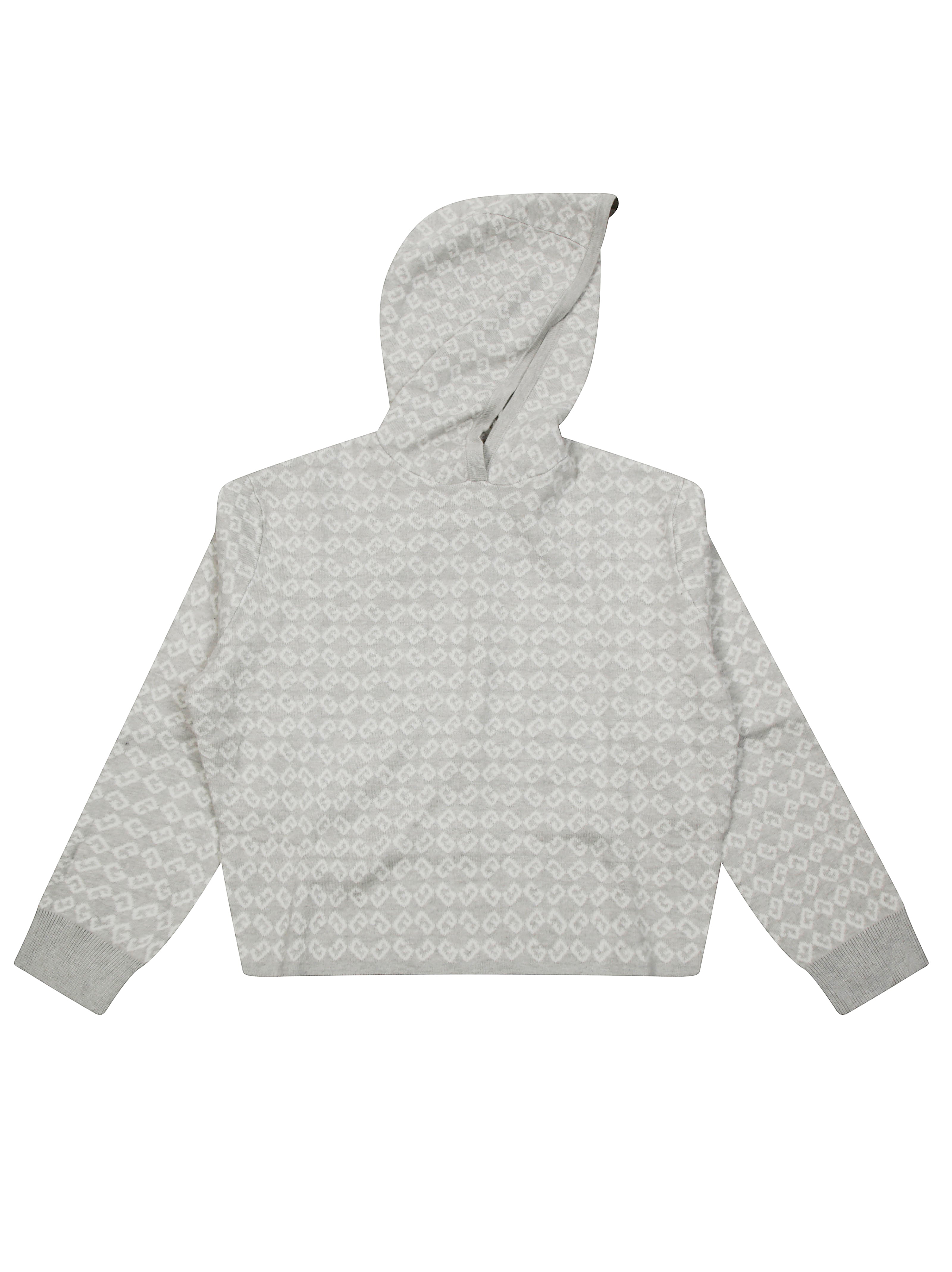 GIVENCHY All-Over Logo Mini Hoodie Sweater