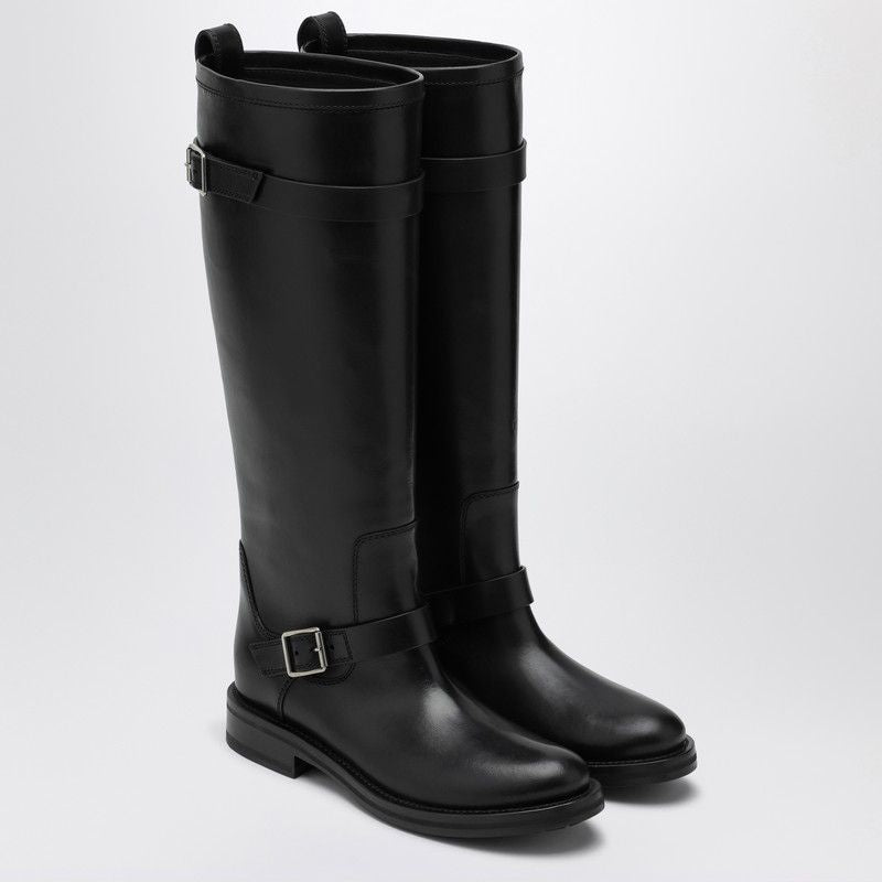 SAINT LAURENT Leather River Boots for Women