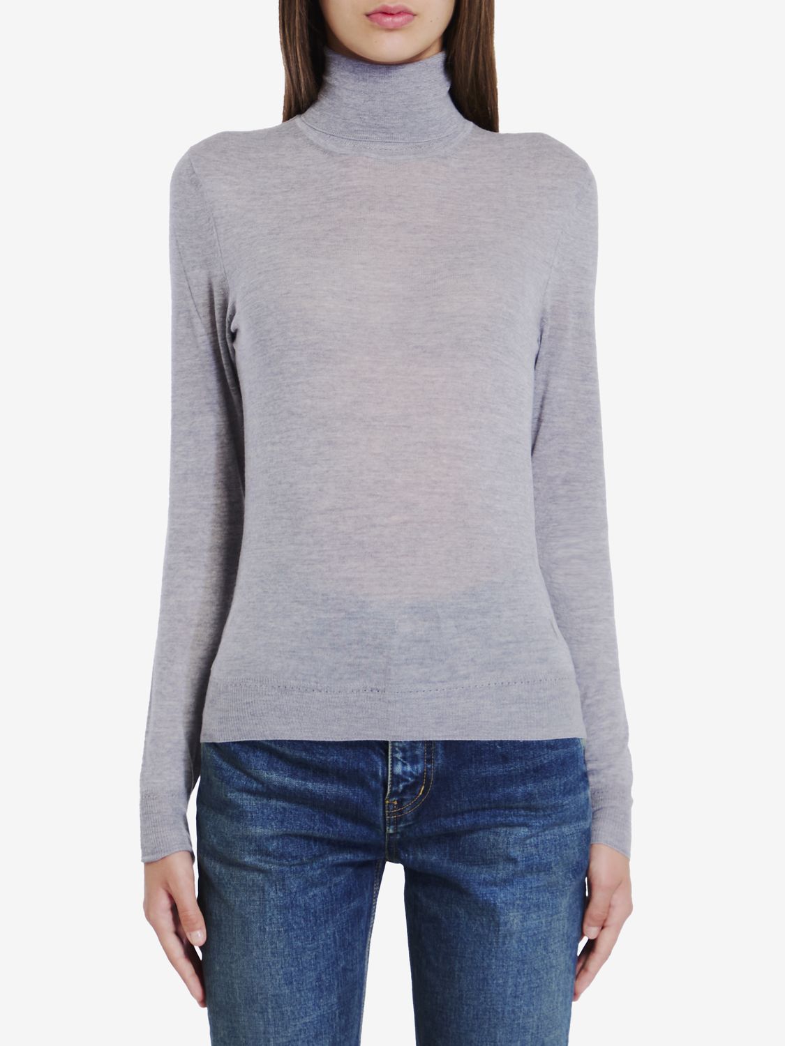 SAINT LAURENT Wool Turtleneck Sweater for Women - Relaxed Fit