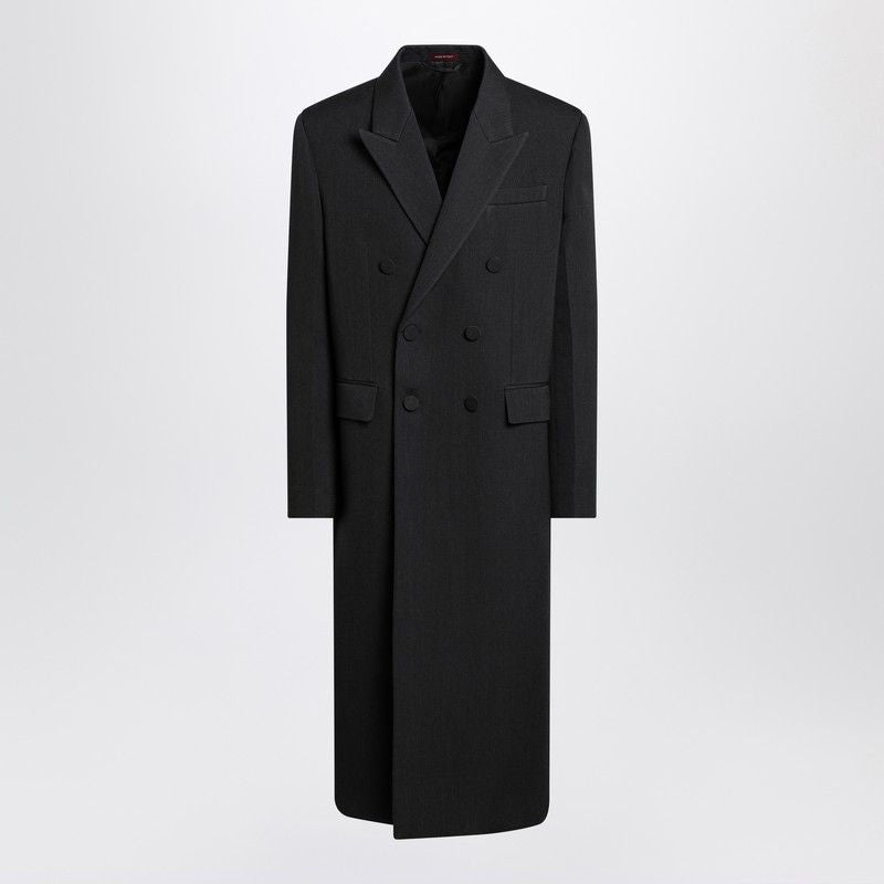 GUCCI Oversized Long Double-Breasted Wool Jacket