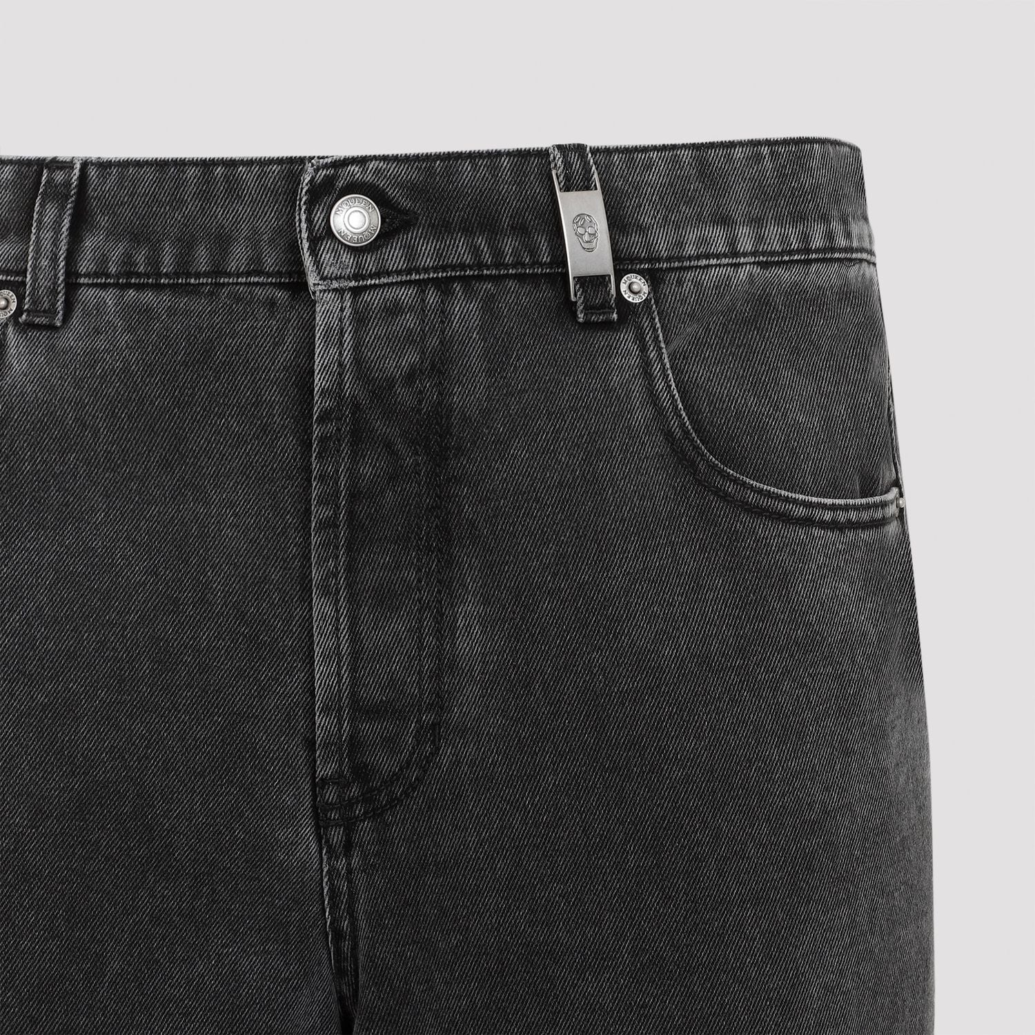 ALEXANDER MCQUEEN Low Rise Baggy Jeans for Men - FW24 Collection