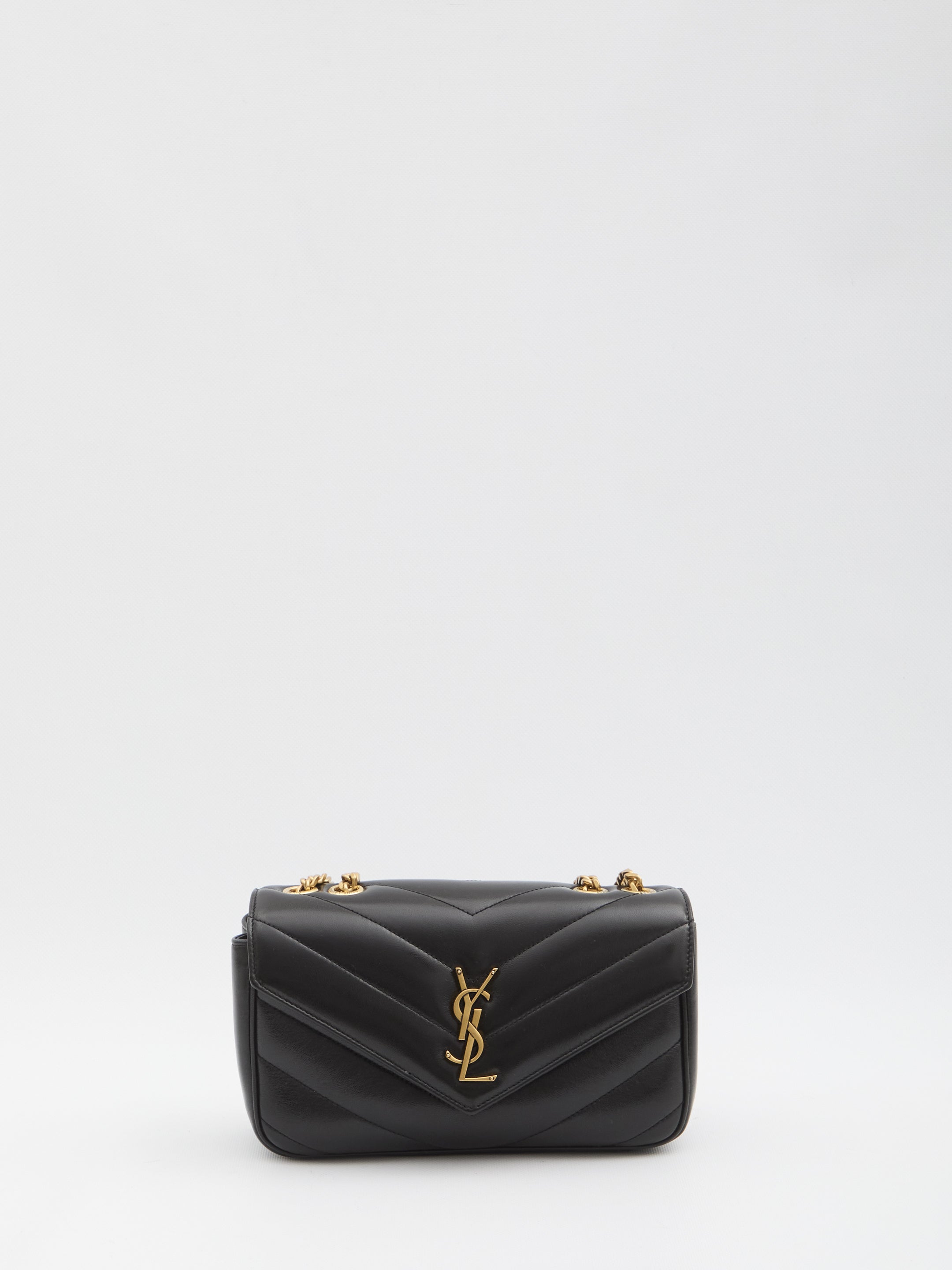 SAINT LAURENT Mini Leather Crossbody Handbag