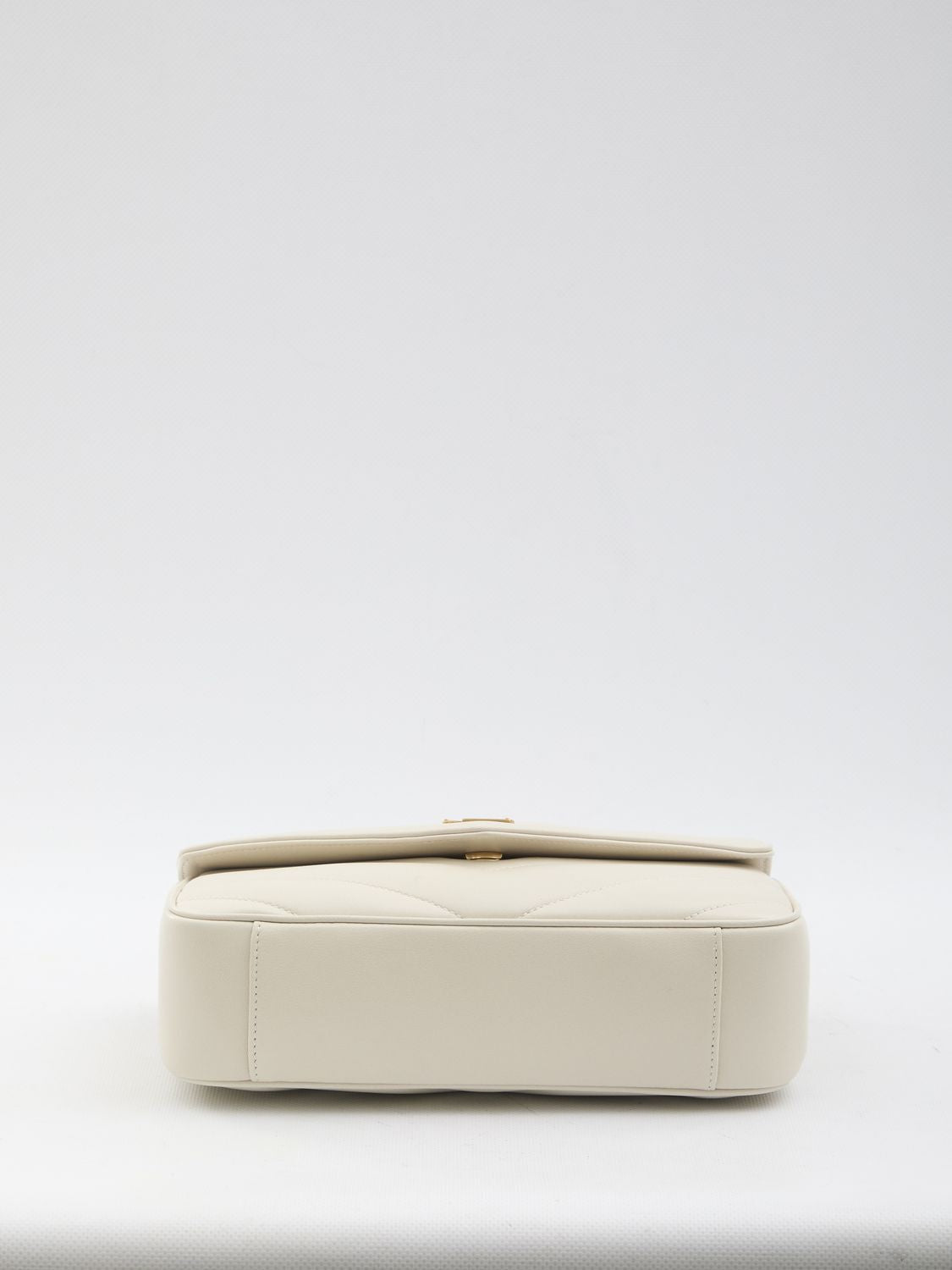 SAINT LAURENT Mini Chevron Quilted Leather Handbag