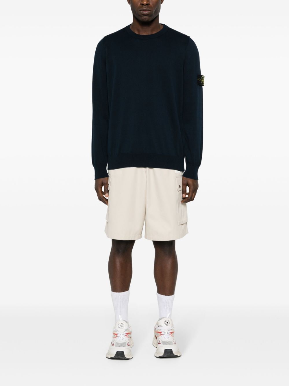 STONE ISLAND Men's Crew-Neck Cotton Jumper