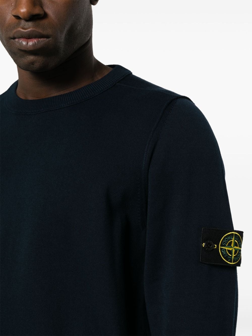 STONE ISLAND Men's Crew-Neck Cotton Jumper