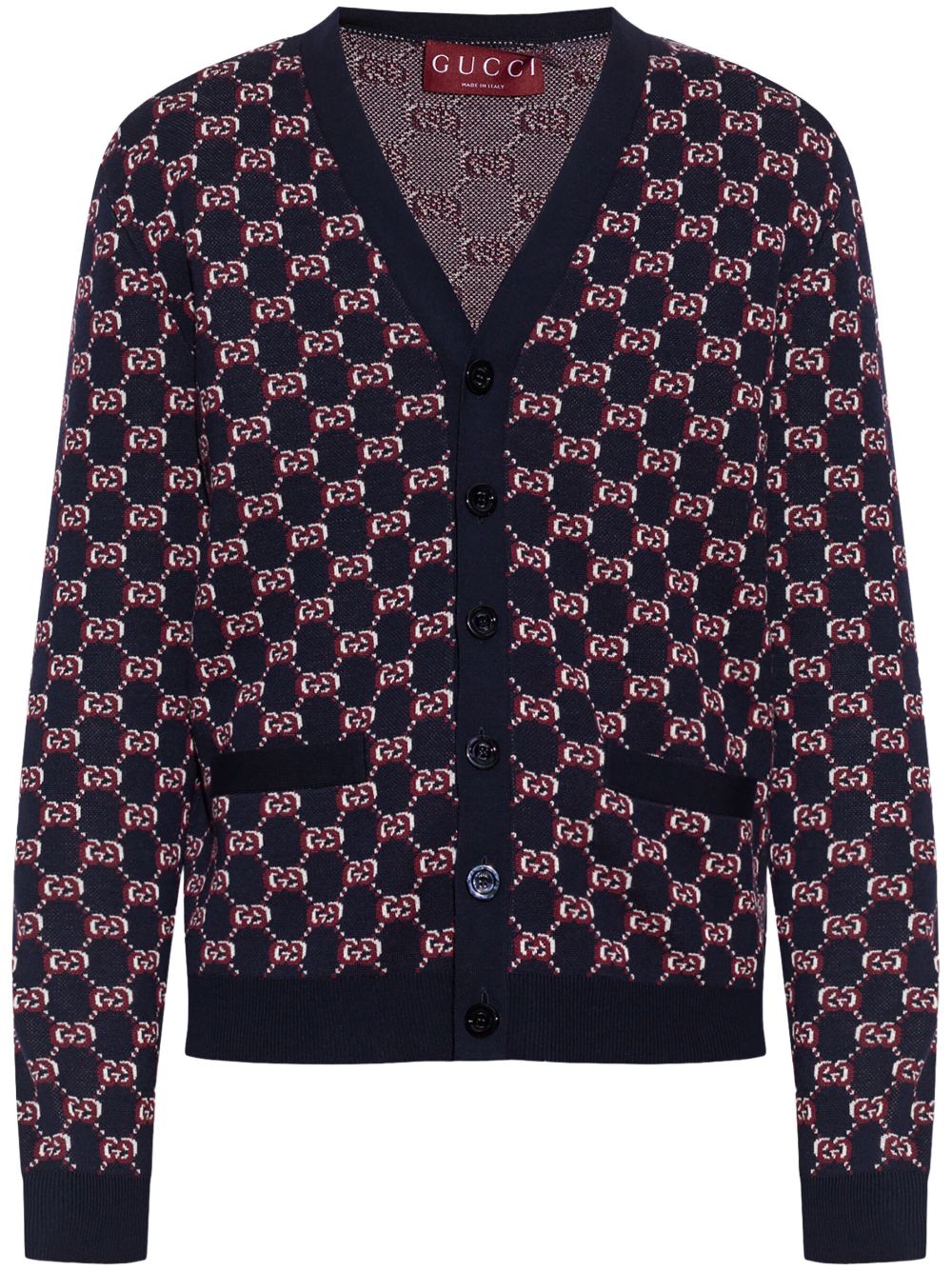 GUCCI Shadow Wool Cardigan for Men