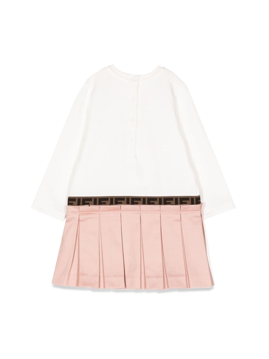 FENDI Pleated Mini Skirt Dress for Girls