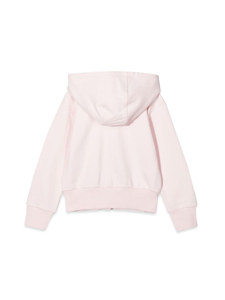 GIVENCHY Zipper Hooded Cardigan with Logo for Girls