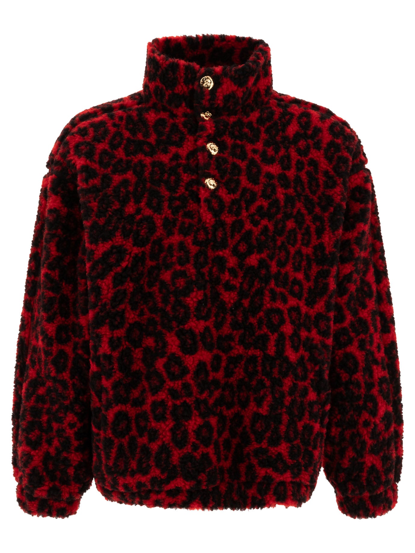 ALEXANDER MCQUEEN Leopard Print Fleece Jacket - Fall Winter 24/25
