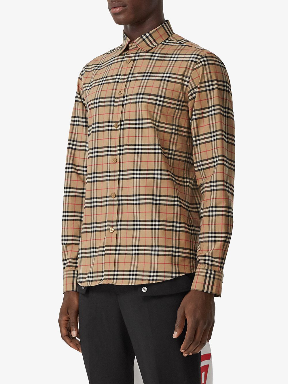 BURBERRY Classic Checked Shirt for Men - Fall/Winter 2025