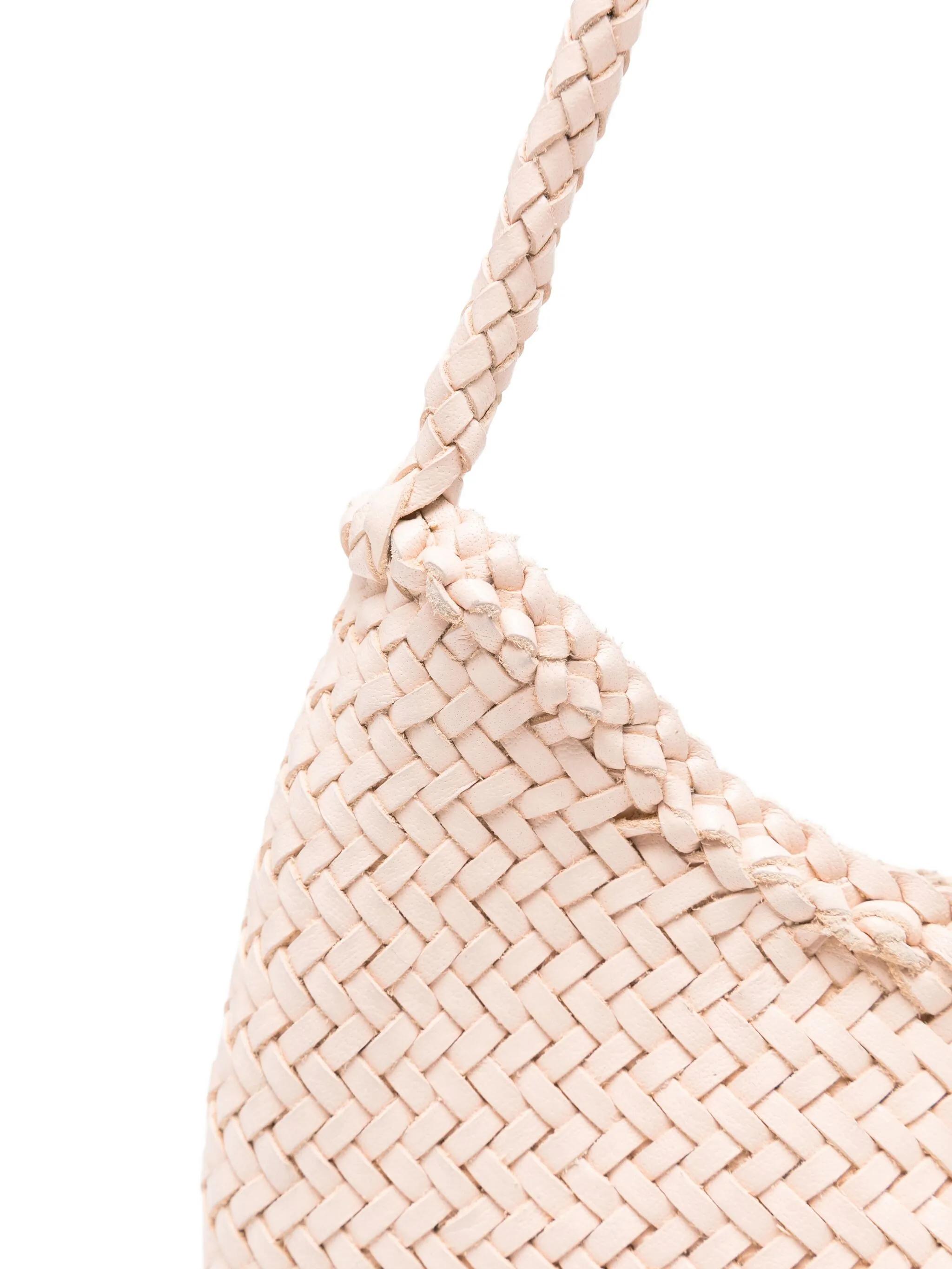 DRAGON DIFUSSION Mini Natural Braided Calfskin Shoulder Handbag - FW25