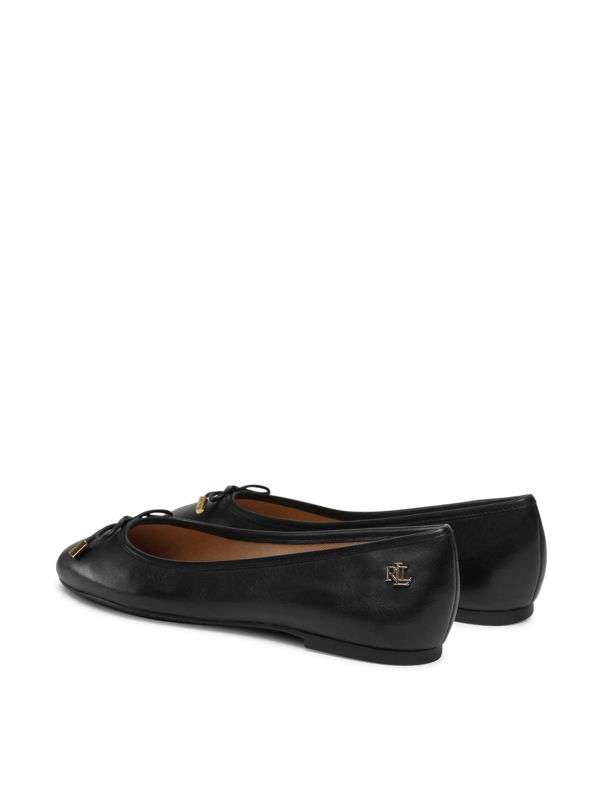 RALPH LAUREN Jayna Leather Flats Ballerinas - Women's