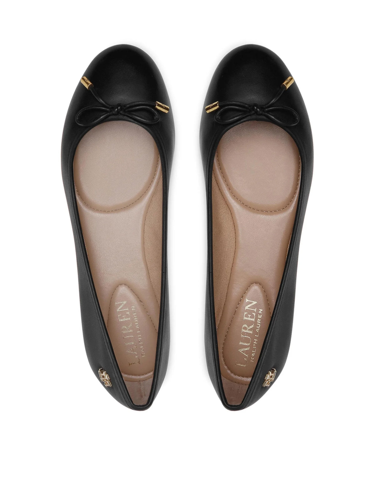 RALPH LAUREN Jayna Leather Flats Ballerinas - Women's