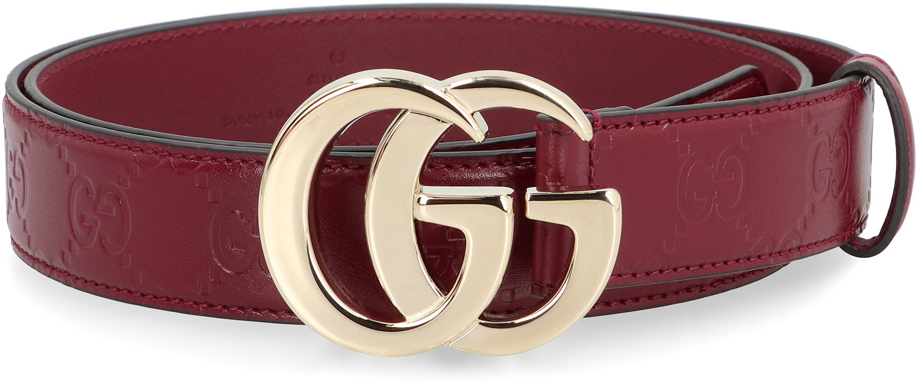 GUCCI GG Milan Leather Belt with Double G Buckle