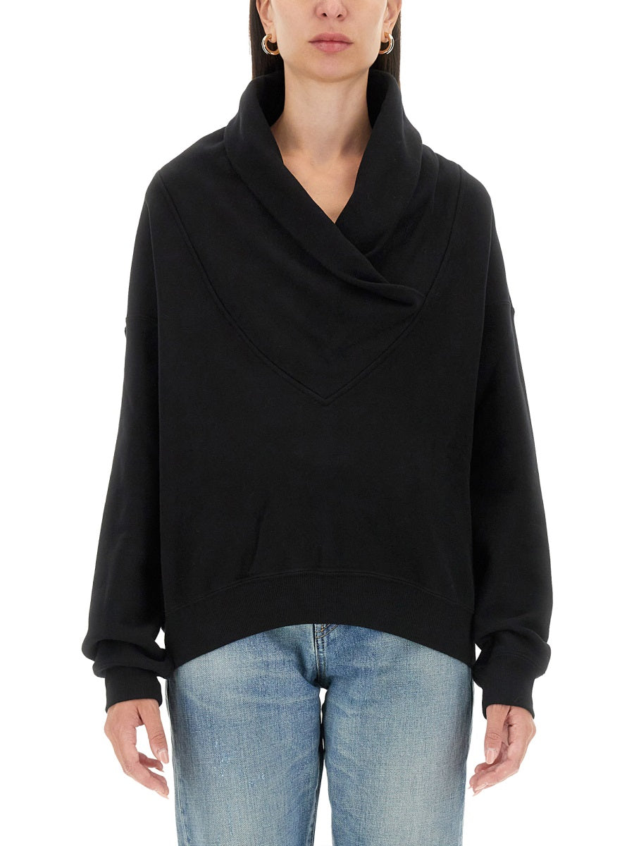 SAINT LAURENT V-Neck Sweatshirt for Women - Size S