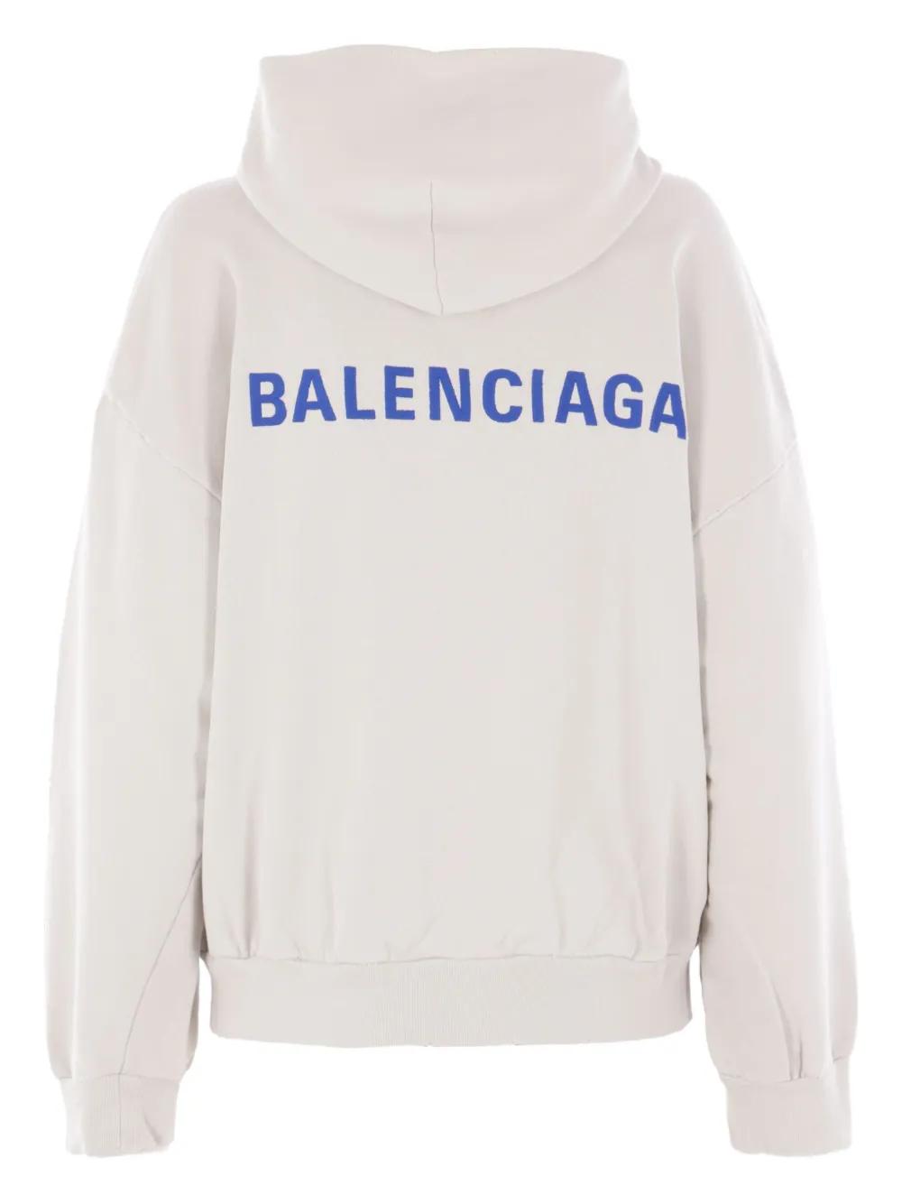 BALENCIAGA Zipped Fleece Sweatshirt - Size L