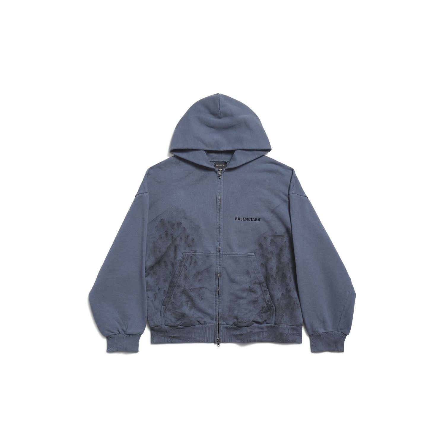BALENCIAGA Men's Zip-Up Hoodie