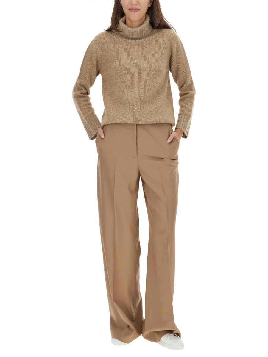 FABIANA FILIPPI High Neck Regular Fit Wool T-Shirt