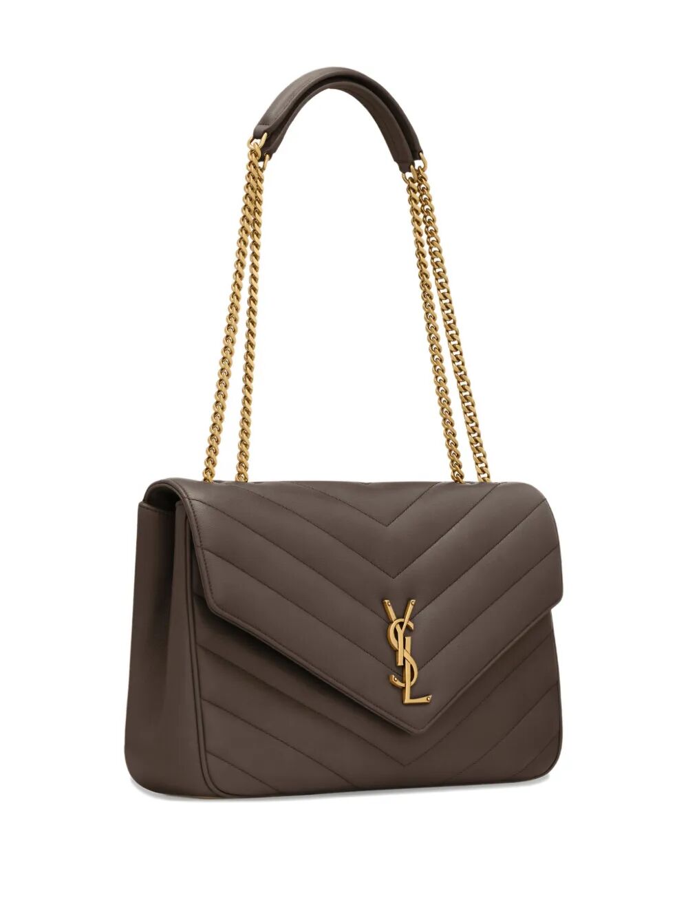 SAINT LAURENT Loulou Large Handbag - Matelassé Lambskin 32x22x10 cm