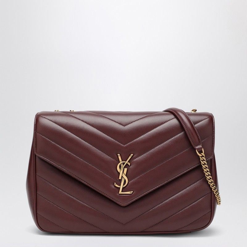 SAINT LAURENT Large Loulou Leather Shoulder Bag
