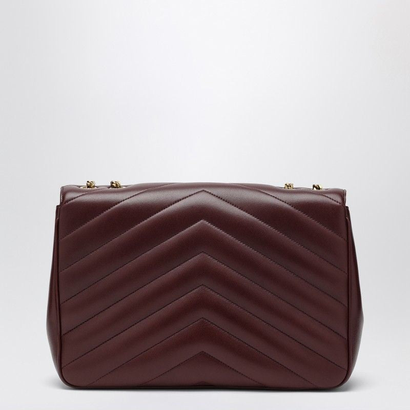 SAINT LAURENT Large Loulou Leather Shoulder Bag