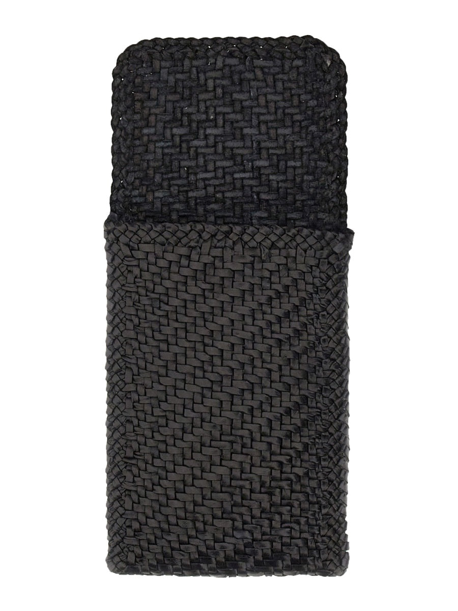 DRAGON DIFFUSION Woven Strap Cell Phone Crossbody Bag