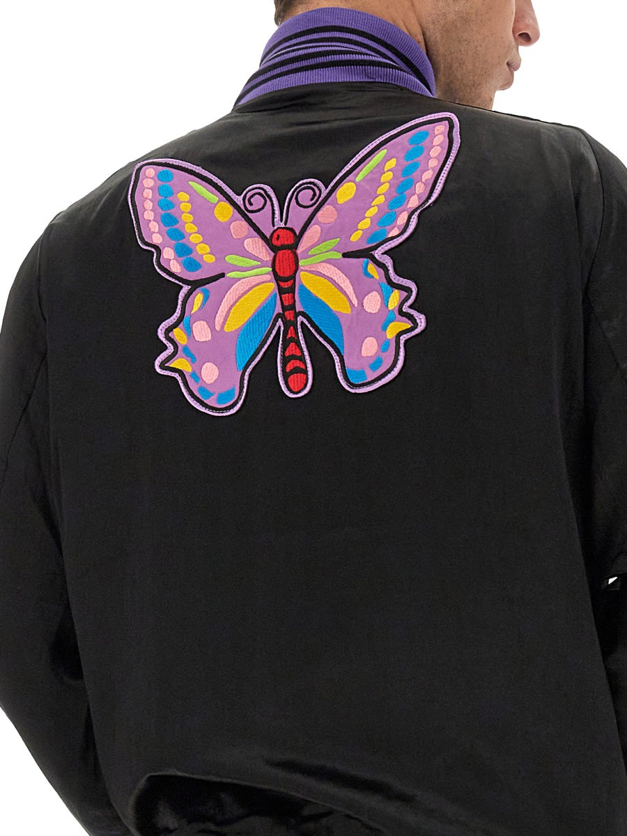 NEEDLES Comfort Fit Satin Jacket for Men