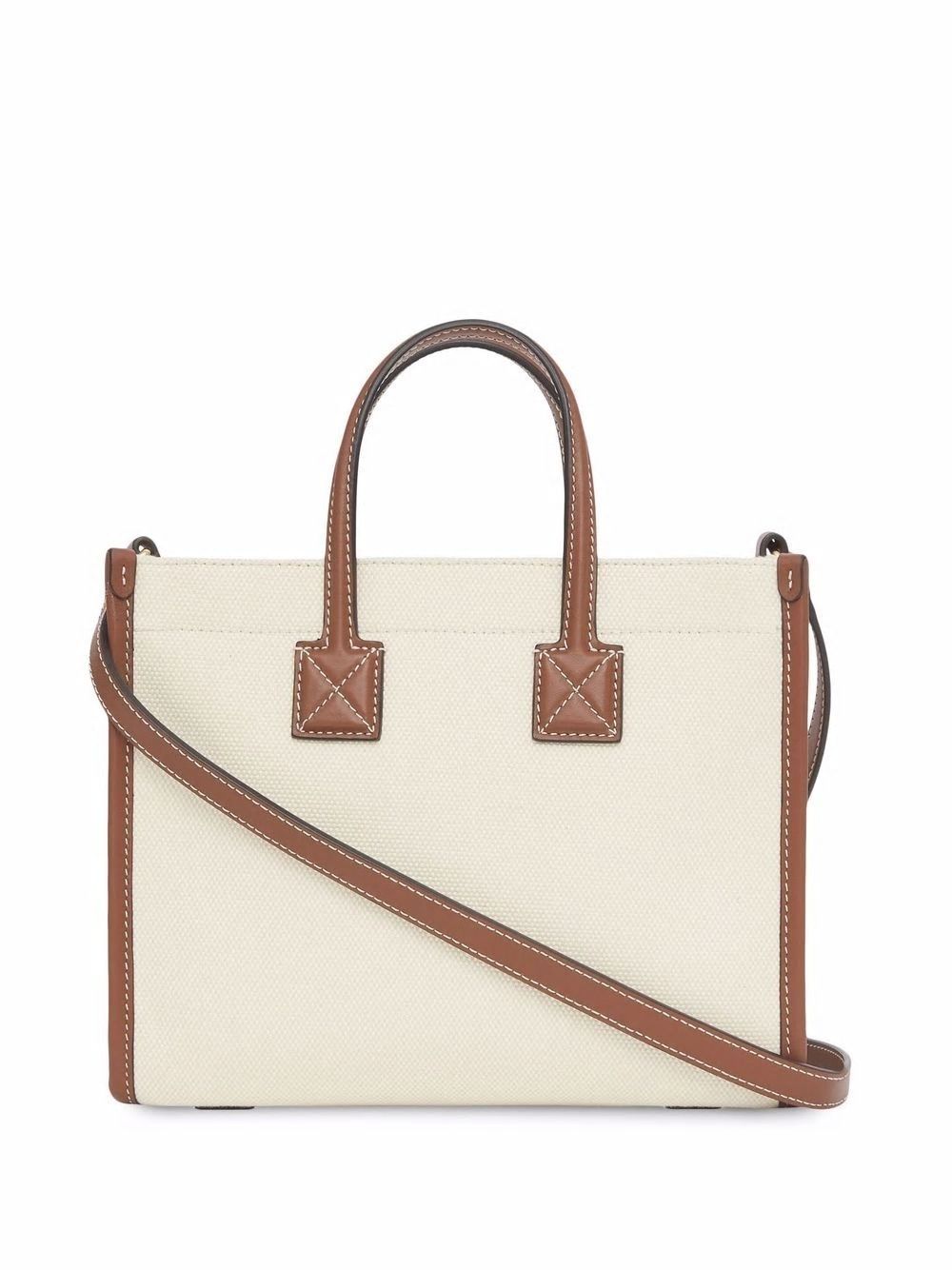 BURBERRY Mini Canvas Tote Handbag