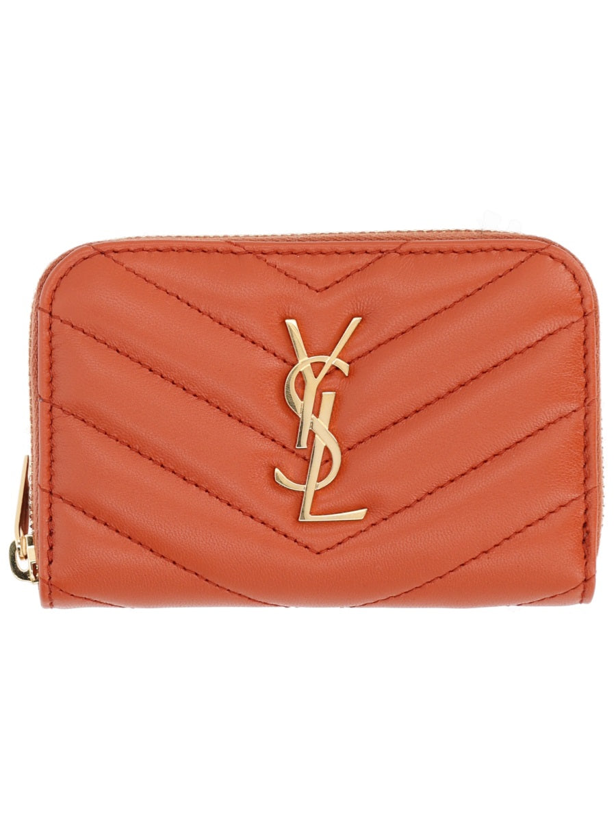 SAINT LAURENT Mini Leather Coin Purse