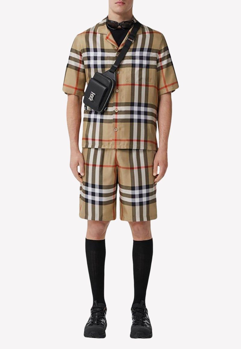 BURBERRY Classic Short Sleeve Silk Shirt