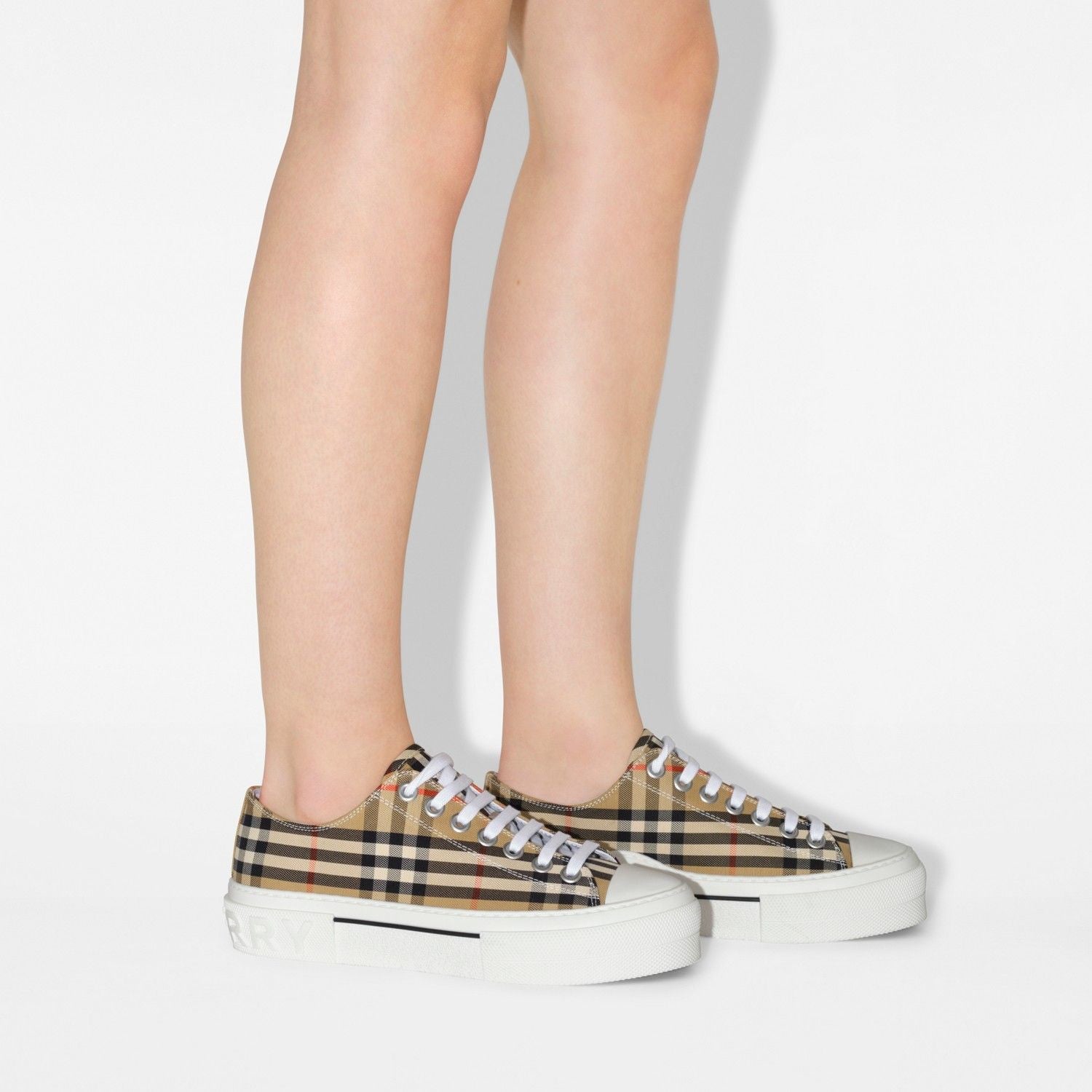 BURBERRY Vintage Check Low Top Sneakers for Women