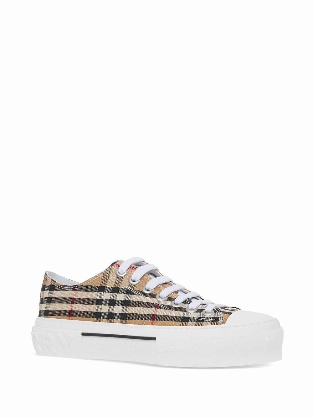 BURBERRY Check Motif Low-Top Sneakers for Women