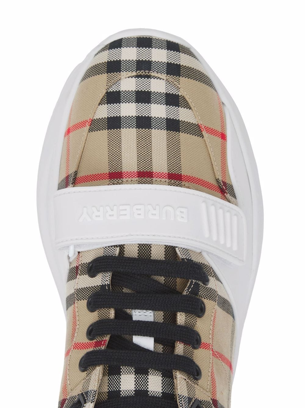 BURBERRY New Regis Vintage Check-Pattern Touch-Strap Sneakers