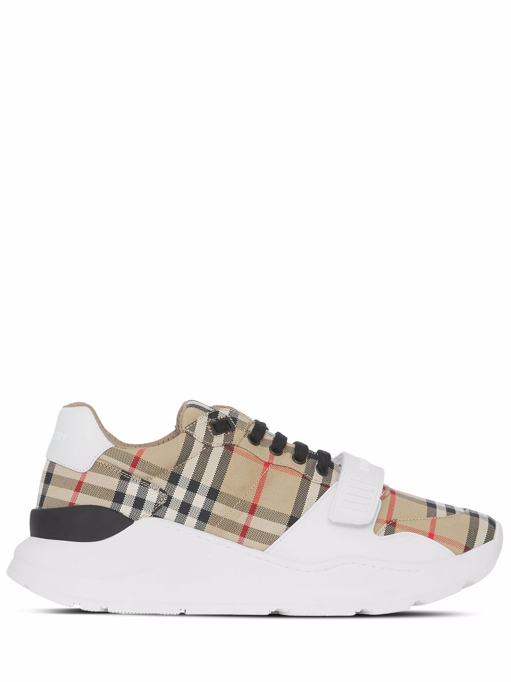 BURBERRY Vintage Check Cotton Sneaker with Touch-Strap for Women