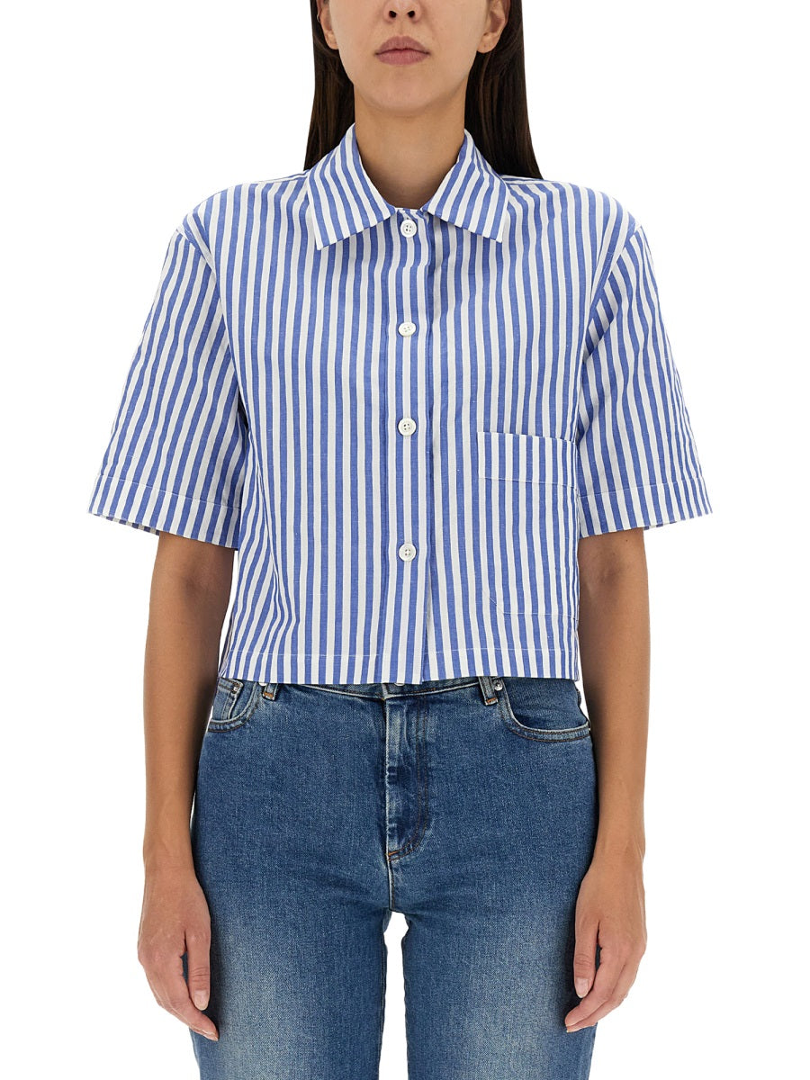 MARGARET HOWELL Candy Stripe Mini Shirt