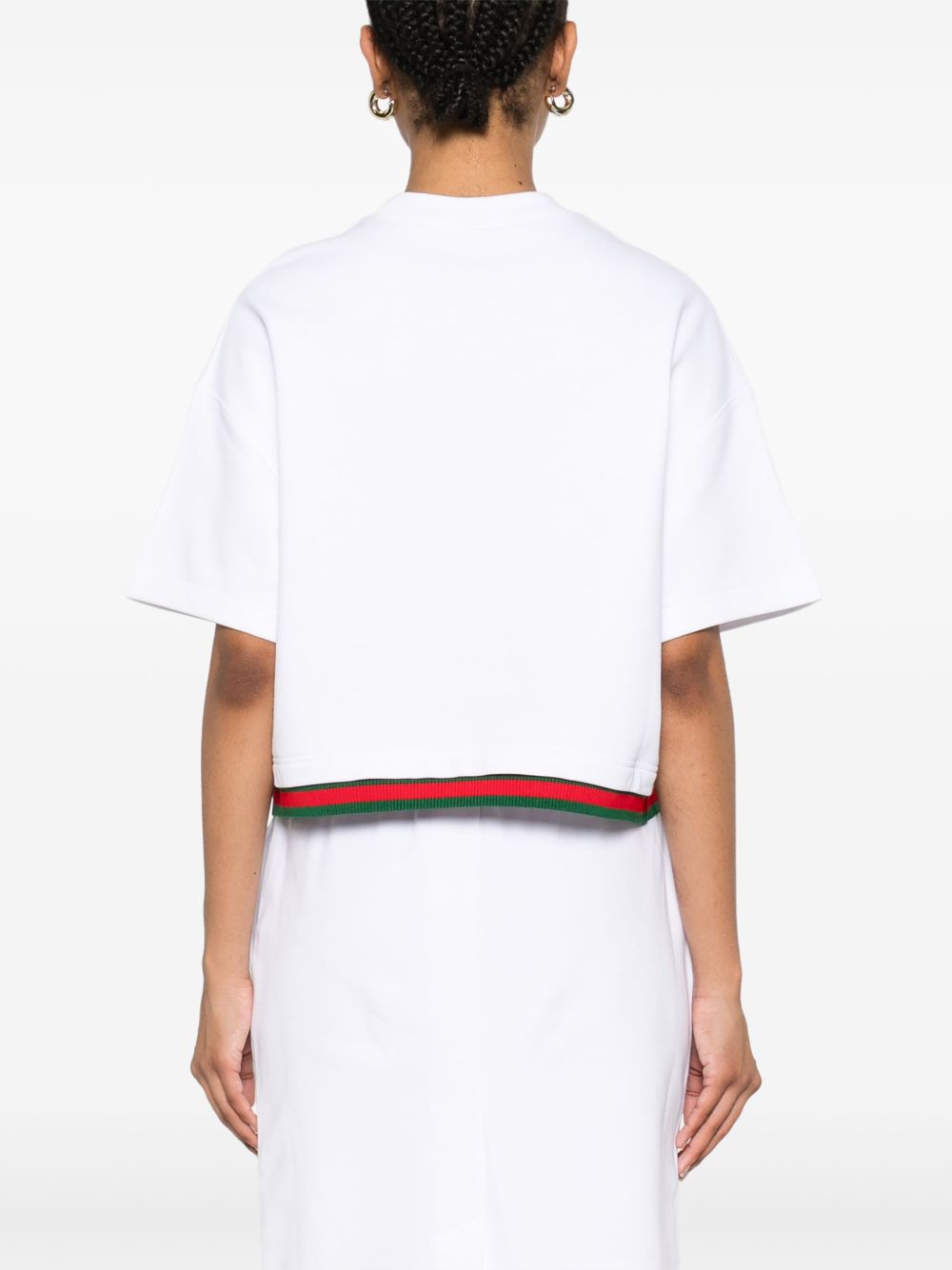 GUCCI Signature Stripe Cotton T-Shirt for Women