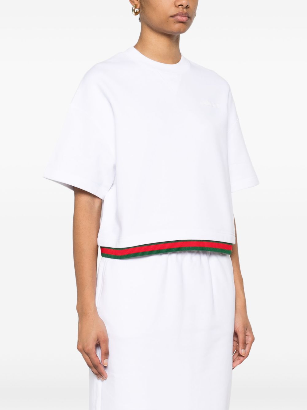GUCCI Signature Stripe Cotton T-Shirt for Women