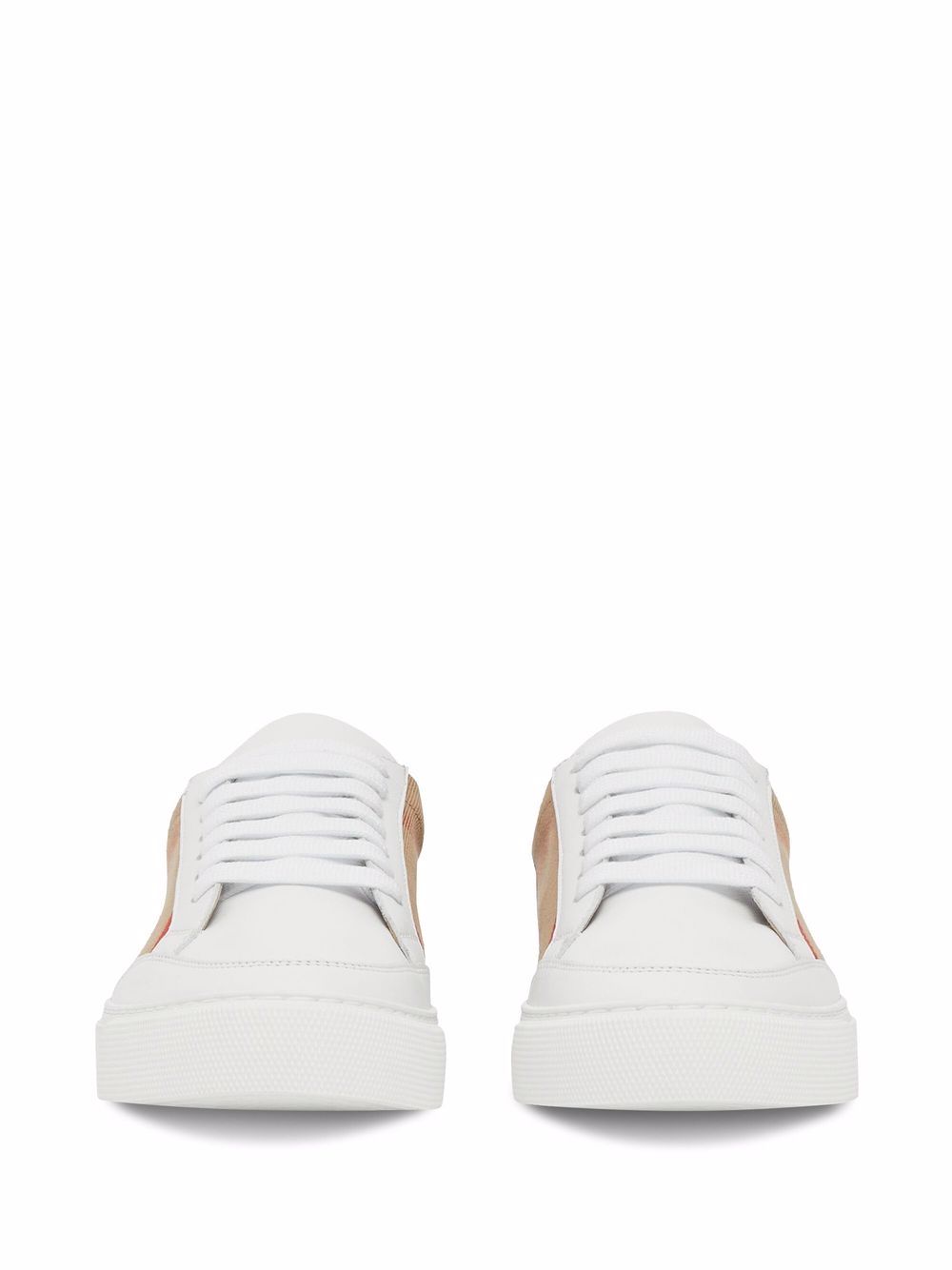 BURBERRY Leather Vintage Check Sneakers for Women