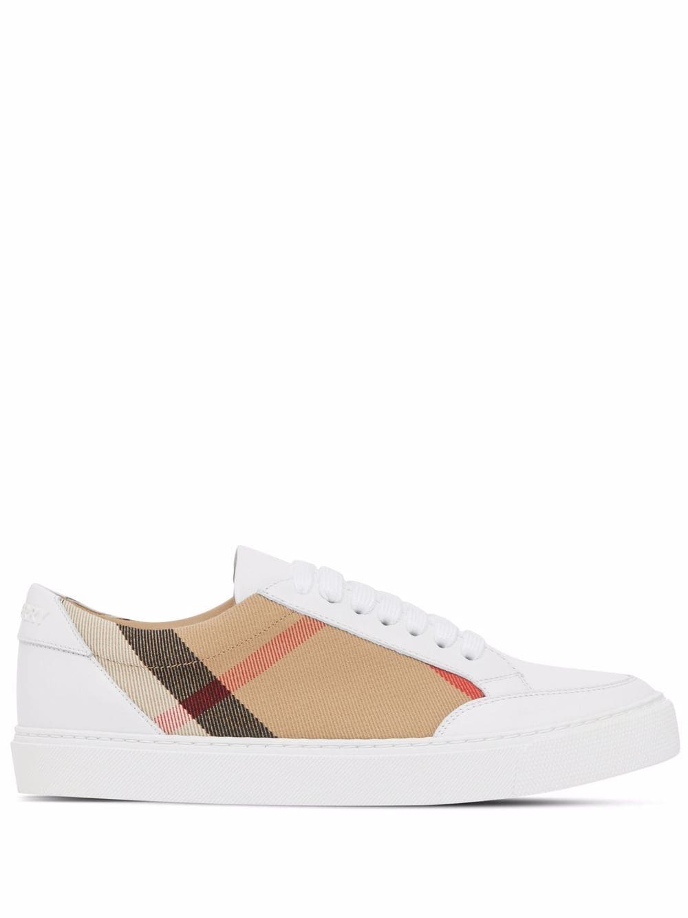 BURBERRY Leather Vintage Check Sneakers for Women
