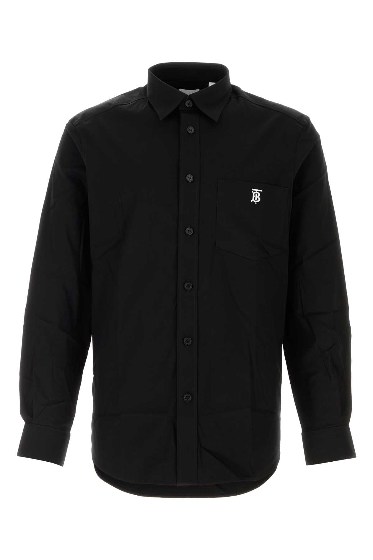 BURBERRY Stretch Poplin Shirt for Men - SS25 Collection