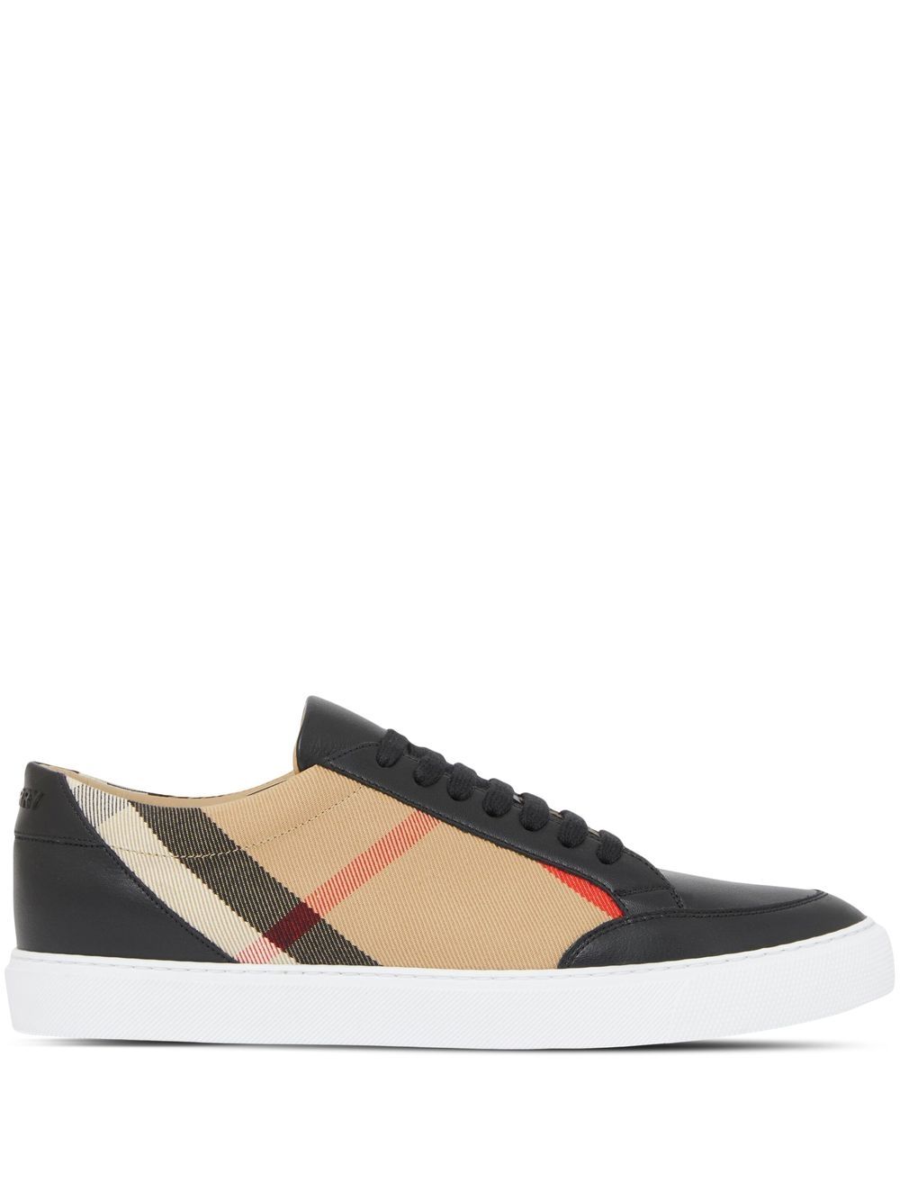 BURBERRY Check Leather Sneakers for Women