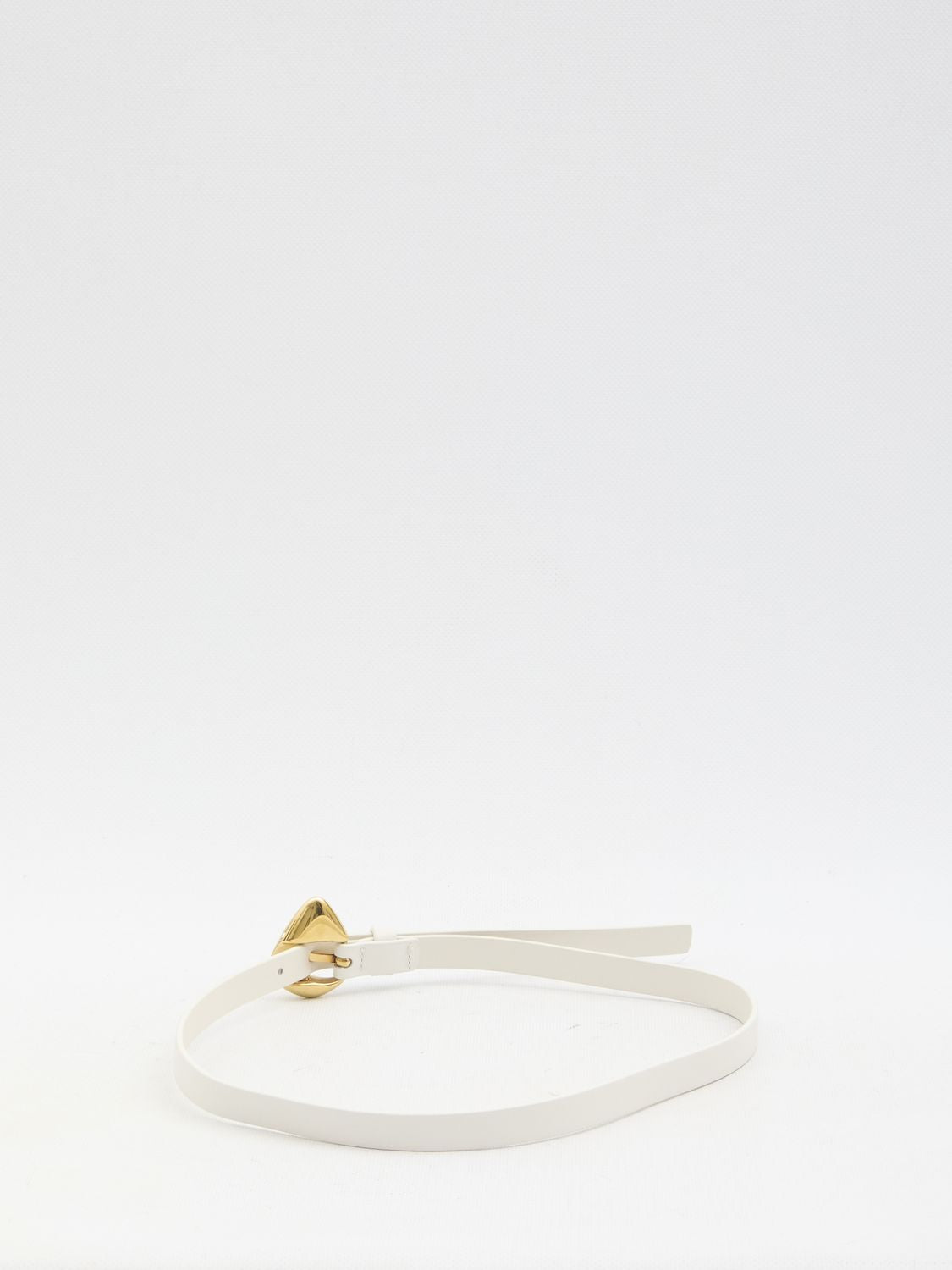 BOTTEGA VENETA Elegant Mini Belt with Adjustable Brass Buckle